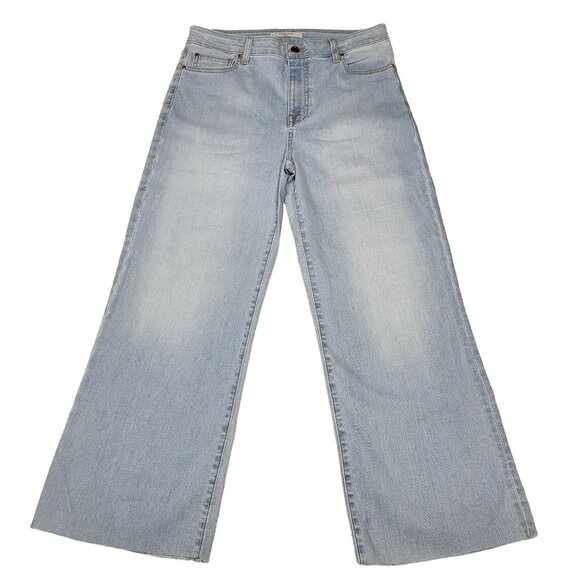 Fidelity Denim Katie Crop High Flare Crop Jeans Size 30 Dahlia Blue NWT $258 - Picture 1 of 15